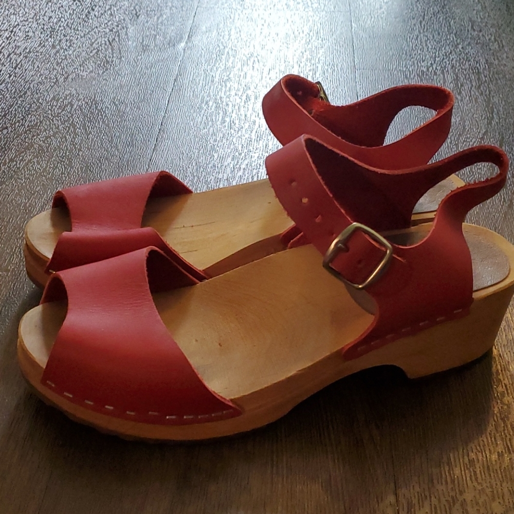 Swedish wooden clog sandals